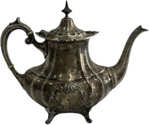 1lb 8oz Sterling Silver Tea Pot, 8.5' Tall