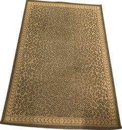 Safavieh Brown Cheetah Indoor/outdoor Rug- 72x114, Good Conditioning