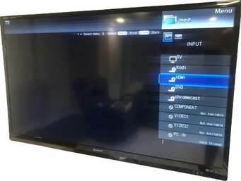 60 Sharp Aquos Flat Screen TV, Working