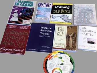 8 Creativity/Art Books And Bonus Color Wheel