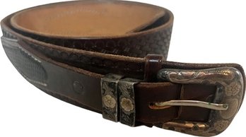Mens Leather Belt With Buckle