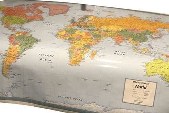World And U.S. Wall Maps 50x32