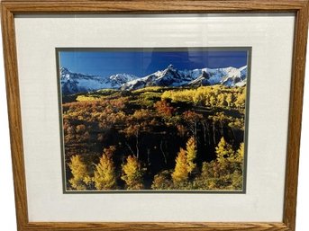 Framed Landscape Photography Signed By Hager (21.5x17.5)