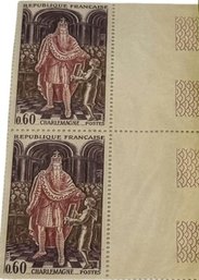 Republique Francaise Charlemagne Postes 1966 Stamp