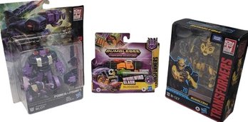Transformers Action Figures Bumblebee, Bludgeon, And Terrorcon Blot