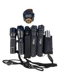 Flashlights (4-6') &  Headlight!  Atomic Beam, Insight, Maglite