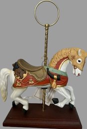 Masterpiece Porcelain HOMCO Merry-go-round Horse From Mizuno Family Studios- 8.5Lx3.5Wx11T
