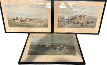 (3) Horse Themed Framed Pictures