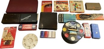 Vintage Poker And Board Game Sets