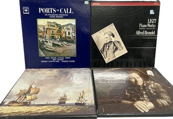 4 Vinyl Box Sets, Alicia De Larrocha, Liszt, Philadelphia Orchestra, Vaughan Williams