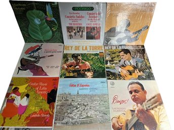 (9) Vinyl Records- Laurindo Almeida, Julian Bream, The Romeros, Rey De La Torre