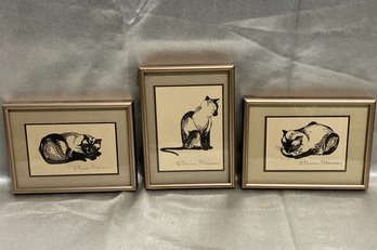 Framed Cat Artwork  From Gwen Peterson (3)-7.25x5.25