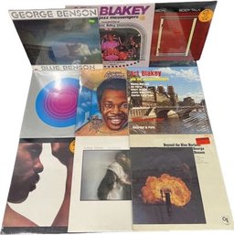 (9) Unopened Vinyl Records, Art Blakey, Geroge Benson And Many More