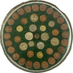 Resin Sealed Coin Display - 7.5'