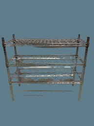 3-Tier Metal Wine Rack With Adjustable Shelves From Ultradurable Seville Classics Inc. (35x14x32)