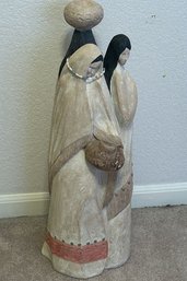 Austin Acoma Native American Sister Earth Wind Fire Statue Sculpture  (23in)