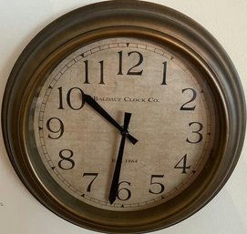 Hanging Wall Clock From Baldauf Clock Co. (Needs New Battery)