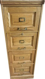 Wood Filing Cabinet With Key