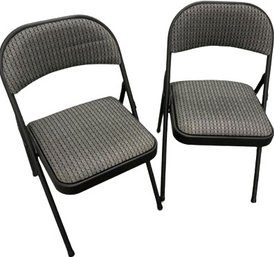 2 Padded Folded Chairs