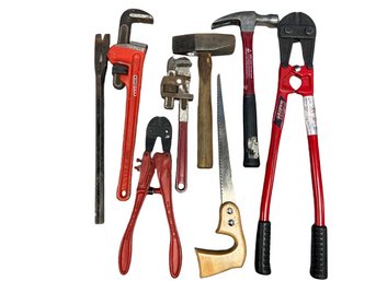 Bolt Cutters, Hammers & Wrenches- Cutters Are 24in Long, Smallest Wrench Is 13in