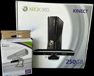 Xbox 360 With Kinect 250 GB Hard Drive Original Games Are Not Included.