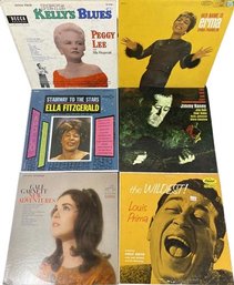 Collection Of 35 Vinyl Records, Julie London, Peggy Lee, Dorothy Loudon, Perez Prado And Many More