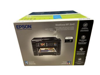 Epson Workforce WF 3640 Printer From 2016- Unused In Box-20x21x15.5