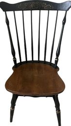 Vintage Painted Wood Chair: 17x17x36