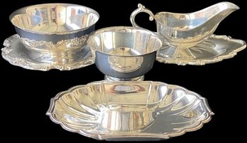 WM/FB Rogers, Newport Gorham And Reed & Barton Silver Plate Dishes