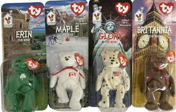 TY 1999 Beanie Babys Glory, Erin, Maple, And Britannia. Still In Box Complete Set Of 4- 2/2