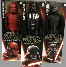 Star Wars Action Figures, Sith Trooper, Kylo Ren, Darth Vader