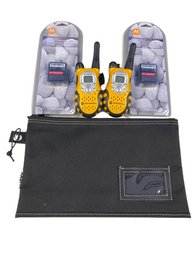 Motorola Walkie Talkies With Batteries And Husky Carrying Bag