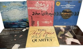 UNOPENED Orchestral/Quintet Vinyl Records(6), John LaPorta, Jim Hall, Cleveland Symphonic Winds