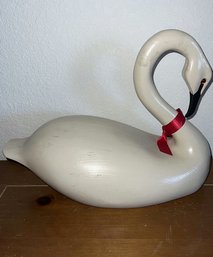 Wooden Swan Figure (14Lx11H)