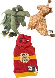 3 Dog Costumes With Tags, Large Dog Size