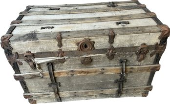 Tattered Antique Chest With Original Hardware- Very Worn(34x22.5x20)
