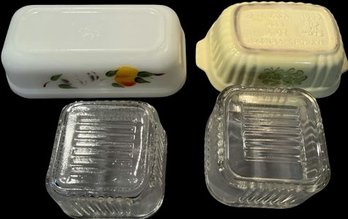 Four Various Baking Dishes. Largest Is 8x4x2