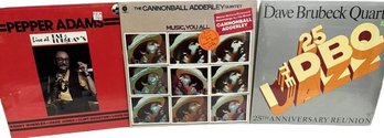 UNOPENED Vinyl Records (3)-Pepper Adams, Cannonball Adderley, Dave Brubeck