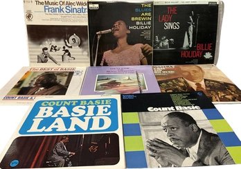 Vinyl Records (8), Frank Sinatra, Count Basie, Billie Holiday