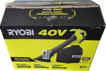 Ryobi Cordless Leaf Vacuum. Untested . No Battery Or Charger