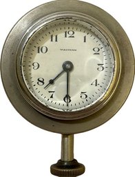 Waltham Watch Co 8 Day Car Clock- Not Running, 2.5in