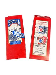 2 Boxes: 24 Decks- Jumbo Playing Cards: Mix Of 12 Red And 12 Blue