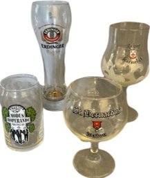 Four Collectors Beer Glasses (5-10)