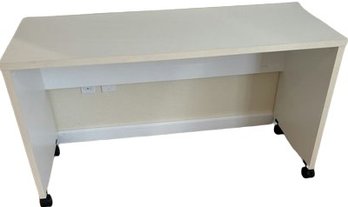 White Rolling Table, 48x18x26.5