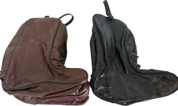 2 Leather Cowboy Boot Lined Bags