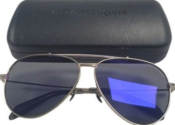 Alexander McQueen Gold Framed Aviator