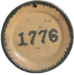 1776 Ceramic Plate - 6.5'H