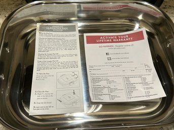 All-Clad Lasagna Pan With Plastic Lid - NEW, Not In Original Box