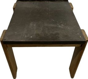 Solid Wood Side Table - L23.5xW19.5xH19