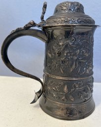 Gregory  Silver Stein 8 Inches Tall Maker George Smith, London England 1763 Appraisal Done In 1975 $1000